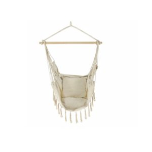 Cadeira de Baloiço Macrame creme 130 x 100CM