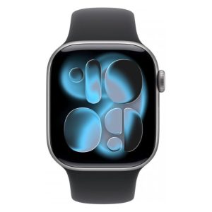 Apple Watch Series 11 GPS + Cellular 46mm Alumínio Cinzento Sideral c/ Bracelete Desportiva Preta – M/L