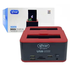 Dock Station Case Para HD Sata e Pendrive Sd USB 2.0 – Knup (Kp-HD819)