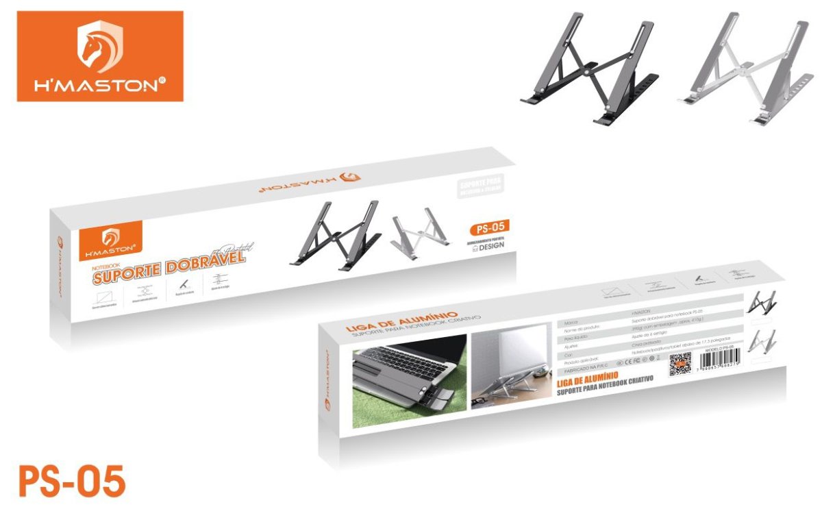 Suporte de Notebook Dobravel H´maston PS-05 - Image 3