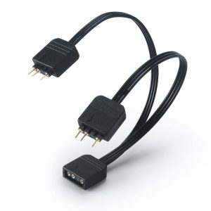 Cabo Y Adaptador ARGB Divisor 5V /3 Pinos 1 x 2 Saida
