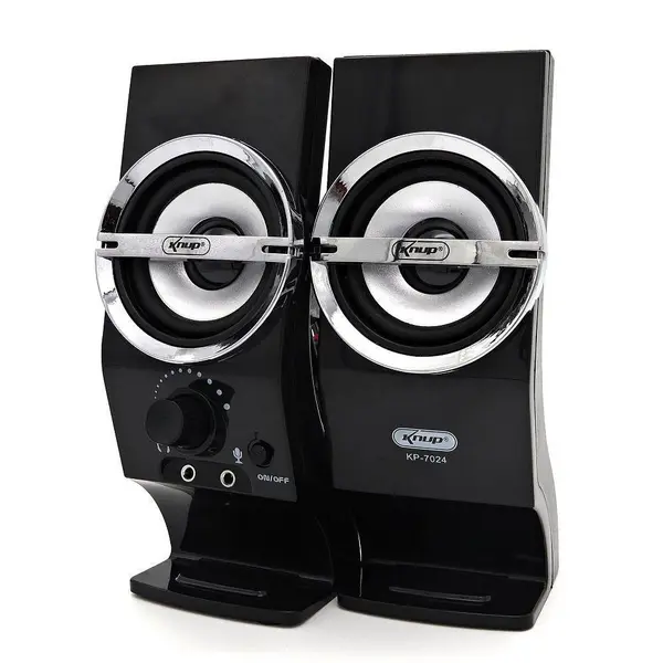 Mini Alto Falante KNUP para PC KP-7024 - Image 4