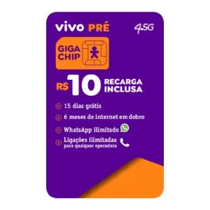 Chip da Vivo C/ Recarga Inclusa