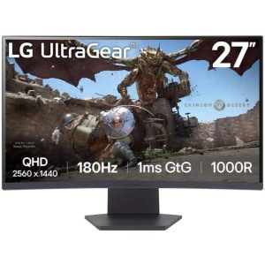 Monitor Curvo LG UltraGear 27GS60QC-B VA 27″ QHD 16:9 180Hz FreeSync / VESA Adaptive Sync / G-Sync Compatible