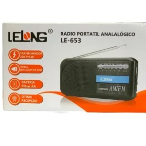 Rádio Portátil Analógico Lelong LE-653