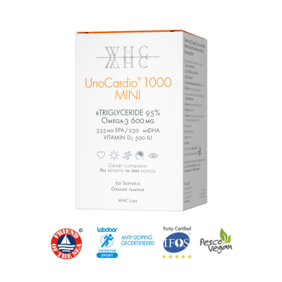 UnoCardio 1000 Mini – 600 mg Ómega 3 + Vit D3 | WHC Labs - Image 2